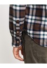 Gant, Skjorte, Plaid Flannel Shirt, Cacao Brown Check