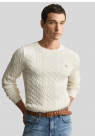 Gant, Strik, Cotton Cable Sweater, Cream 
