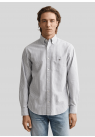 Gant, Skjorte, Regular Banker Stripe Oxford Shirt, Persian Blue 