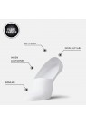 IQ Sox, Strømper, 3-pak Bambus Invisible, White