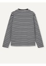 LIBERTINE, LONG SLEEVE T-SHIRT I GRÅ STRIPE