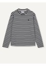 LIBERTINE, LONG SLEEVE T-SHIRT I GRÅ STRIPE