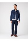 WRANGLER, TEXAS STRECH JEANS I MØRK BLÅ